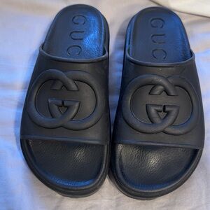 Gucci platform slides
